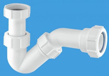 McAlpine Adjustable Inlet Tubular Swivel ‘P’ Trap (19mm Seal) MCALPINE-BT1