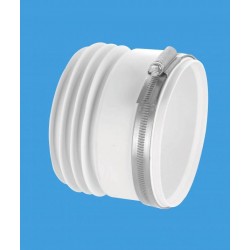 McAlpine WCF23S 90mm Straight Flexible WC Toilet Pan Connector 140-310mm Length 