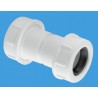 McAlpine Flexible to Rigid Overflow Pipe Straight Connector R1MCO